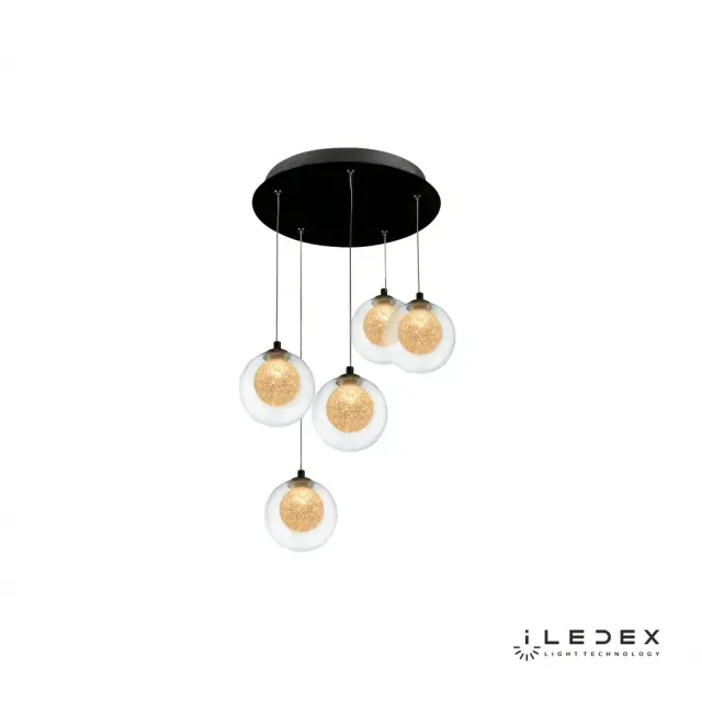 Светильник iLedex C4457-5R CR OBLIVION — хром, ракурс 3