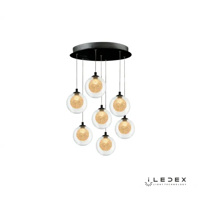 Светильник iLedex C4457-7R CR OBLIVION — хром, ракурс 2