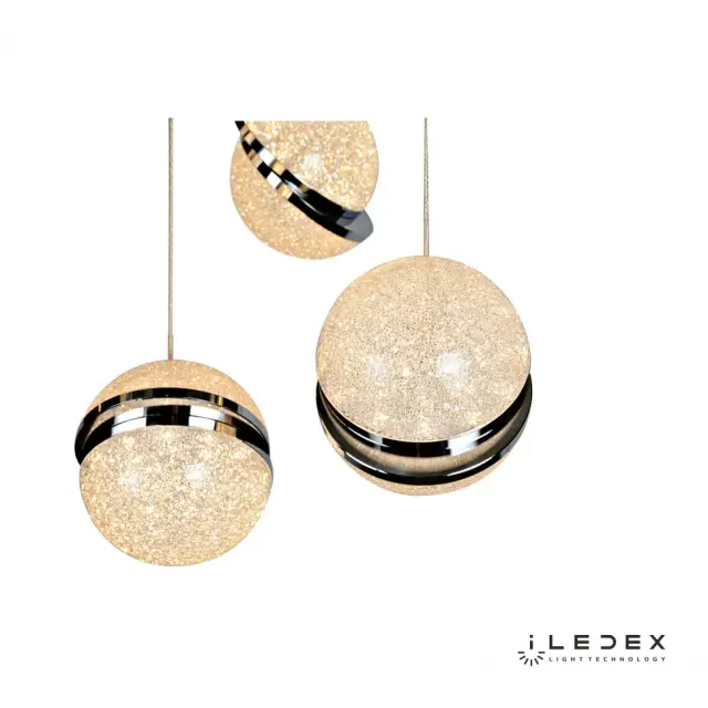 Светильник iLedex C4474-5R CR CRYSTAL BALL — хром, ракурс 3