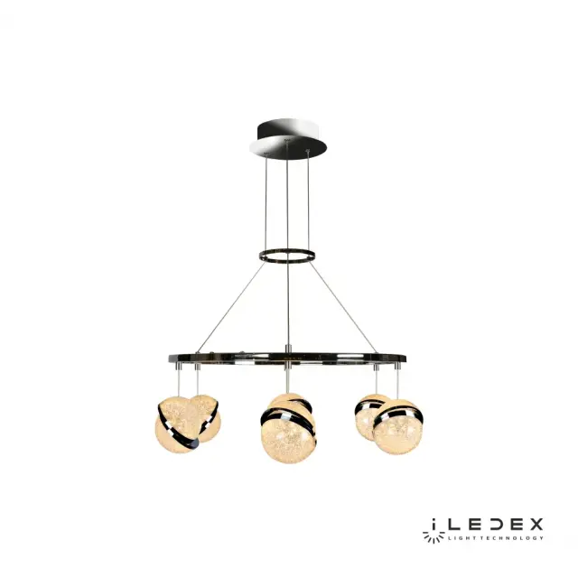 Светильник iLedex C4474-6 CR CRYSTAL BALL — хром, ракурс 2