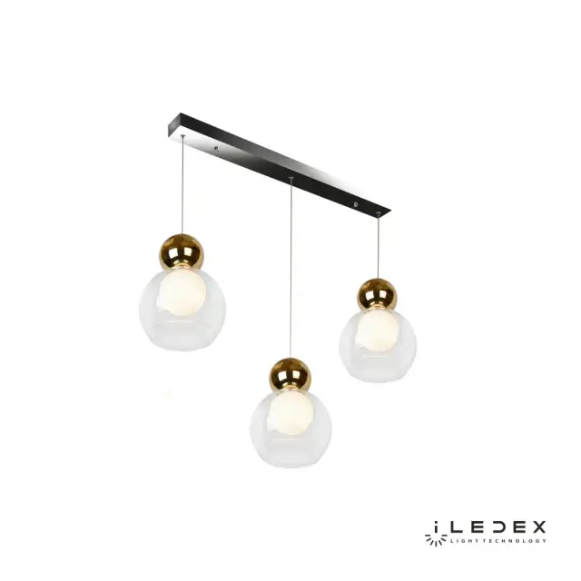 Светильник iLedex C4476-3L GL BLOSSOM — золотой, ракурс 4