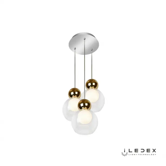 Светильник iLedex C4476-3R GL BLOSSOM — золотой