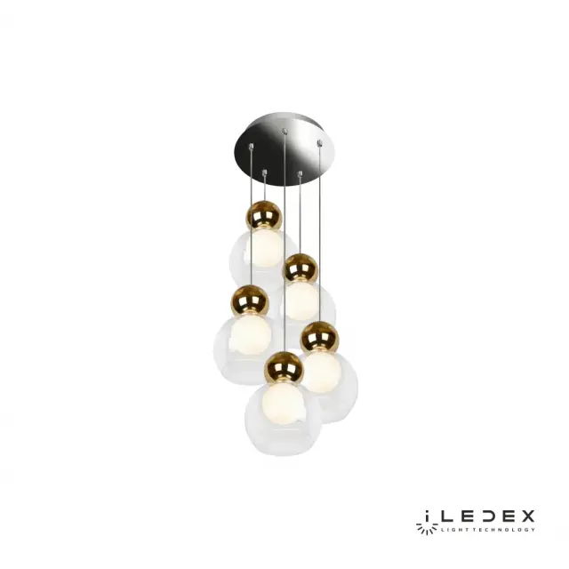 Светильник iLedex C4476-5R GL BLOSSOM — золотой, ракурс 2