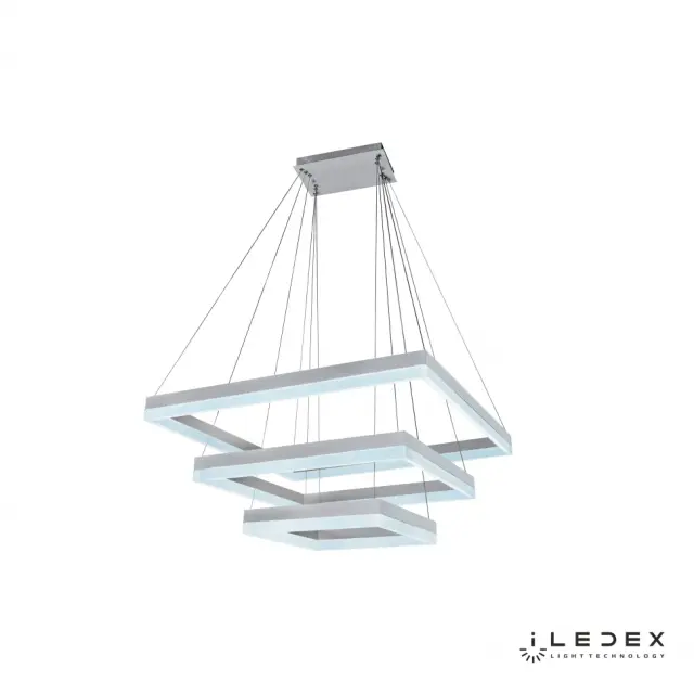 Светильник iLedex D0319-3 (400x600x800) WH TWINS — белый, ракурс 3