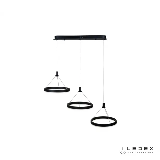 Светильник iLedex D075-3 BK LIBRA — черный, ракурс 2