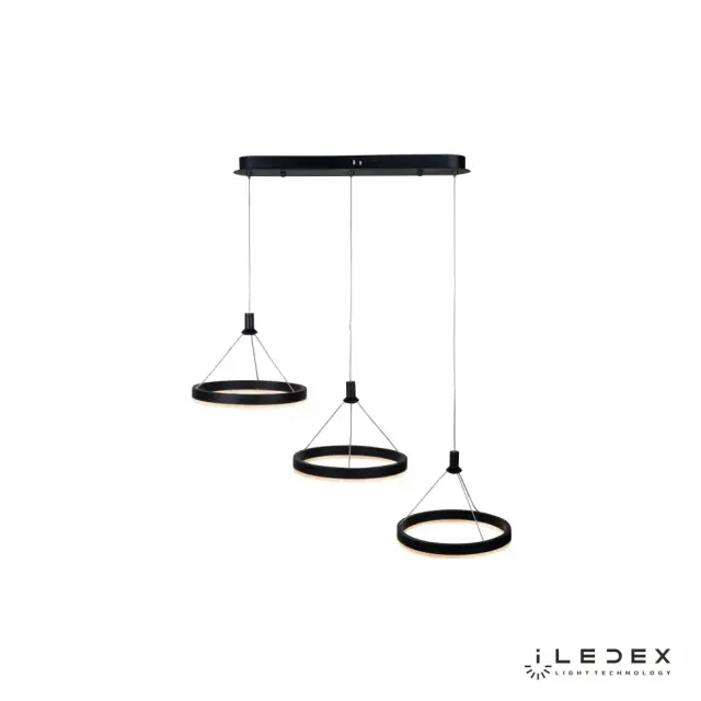 Светильник iLedex D075-3 BK LIBRA — черный, ракурс 3