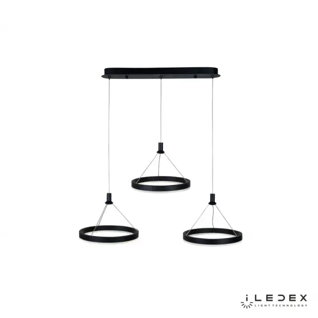 Светильник iLedex D075-3 BK LIBRA — черный, ракурс 4