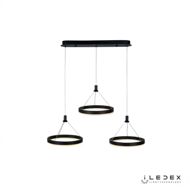 Светильник iLedex D075-3 BK LIBRA — черный, ракурс 5