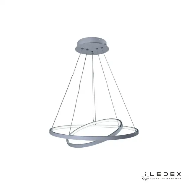 Светильник iLedex D098-2 (600x400) WH AXIS — белый, ракурс 4