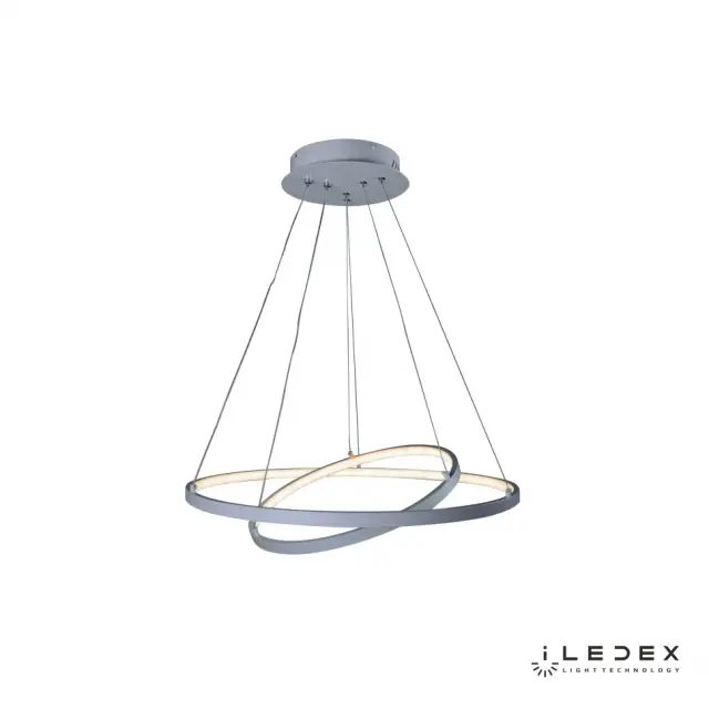 Светильник iLedex D098-2 (600x400) WH AXIS — белый, ракурс 5