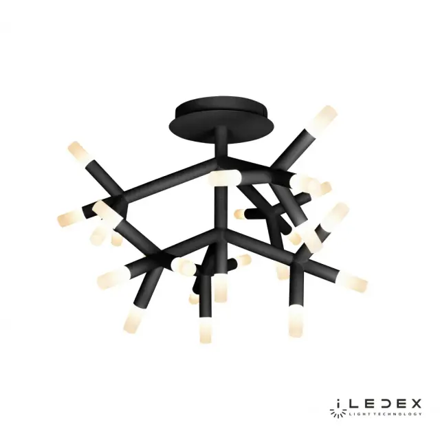 Люстра iLedex FS-017-X25 BK SAVAGE — черный, ракурс 2