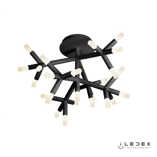 Люстра iLedex FS-017-X25 BK SAVAGE — черный, ракурс 3