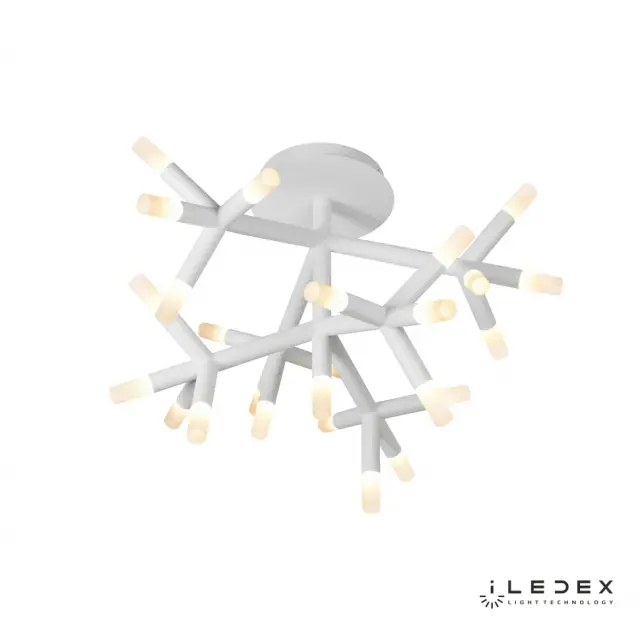 Люстра iLedex FS-017-X25 WH SAVAGE — белый, ракурс 3