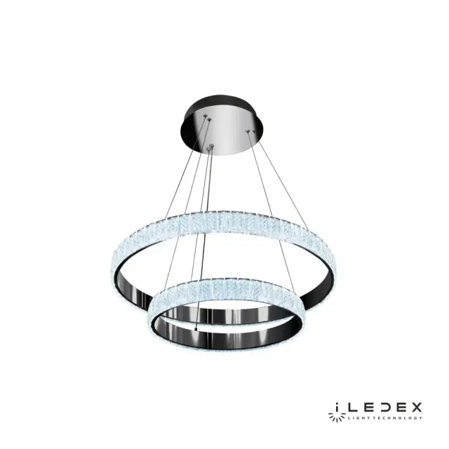 Светильник iLedex MD7212-60A CR CRYSTAL ICE — хром, ракурс 3