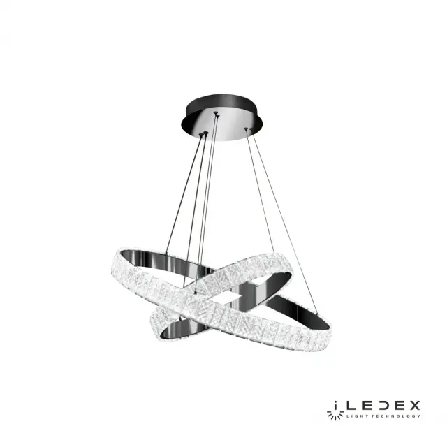 Светильник iLedex MD7212-60A CR CRYSTAL ICE — хром, ракурс 4