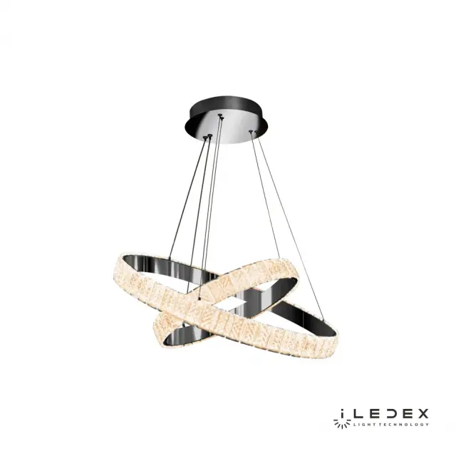 Светильник iLedex MD7212-60A CR CRYSTAL ICE — хром, ракурс 5