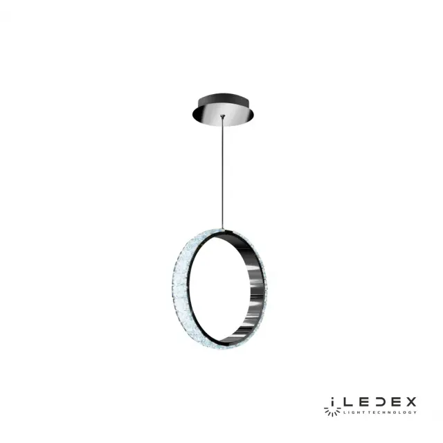 Светильник iLedex MD7216-1 CR CRYSTAL ICE — хром, ракурс 3