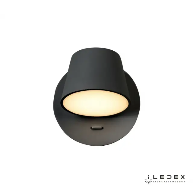 Бра iLedex W1118-1S BK FLEXIN — черный, ракурс 2