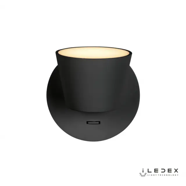 Бра iLedex W1118-1S BK FLEXIN — черный, ракурс 3