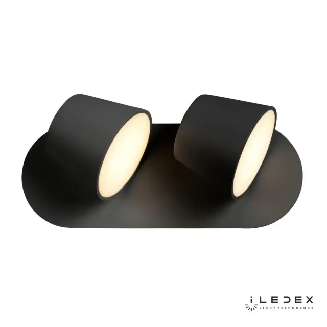Бра iLedex W1118-2AS BK FLEXIN — черный, ракурс 2