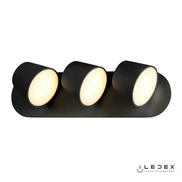 Бра iLedex W1118-3AS BK FLEXIN — черный