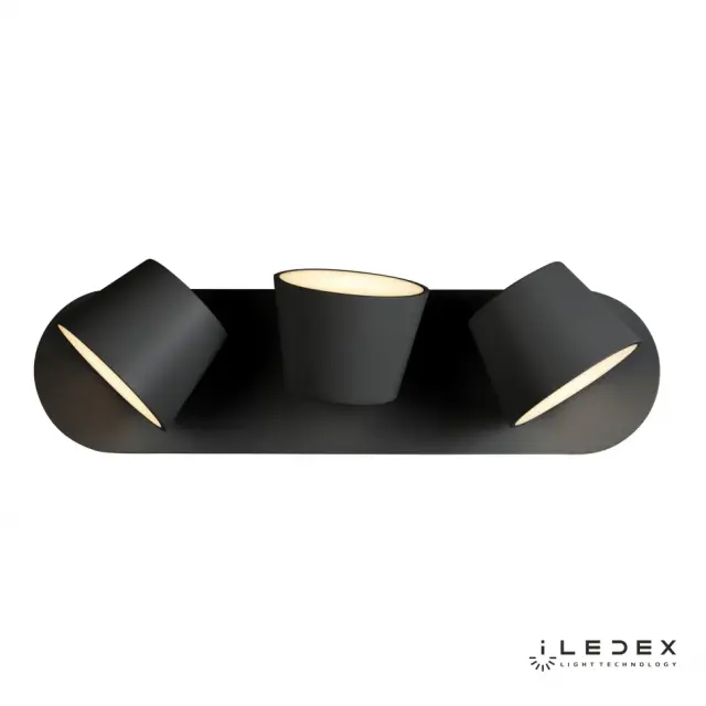 Бра iLedex W1118-3AS BK FLEXIN — черный, ракурс 5