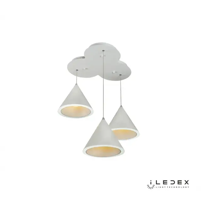 Светильник iLedex WL 8858-3B WH MOON — белый, ракурс 3