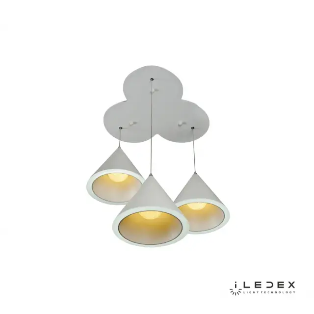 Светильник iLedex WL 8858-3B WH MOON — белый, ракурс 4