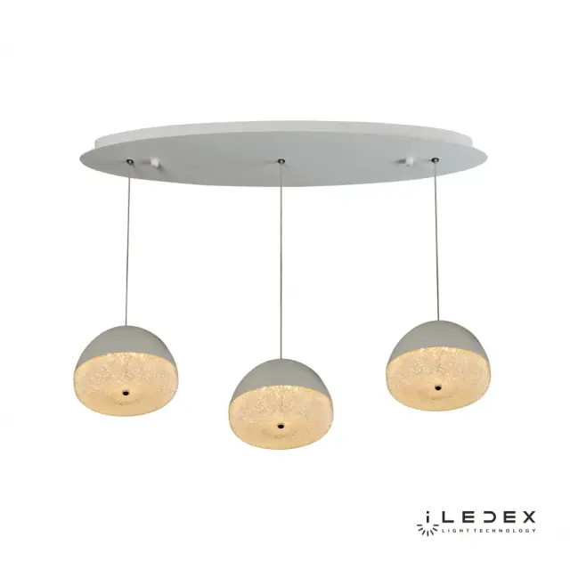 Светильник iLedex WLD8885-3A WH FLAKE — белый, ракурс 2