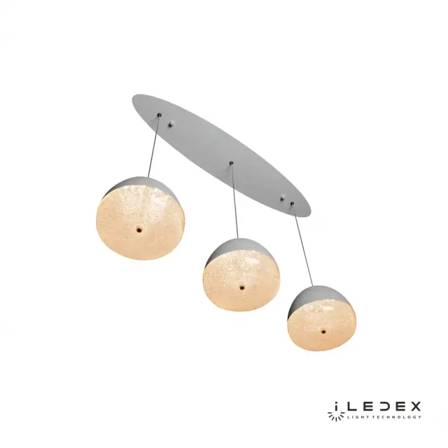 Светильник iLedex WLD8885-3A WH FLAKE — белый, ракурс 3