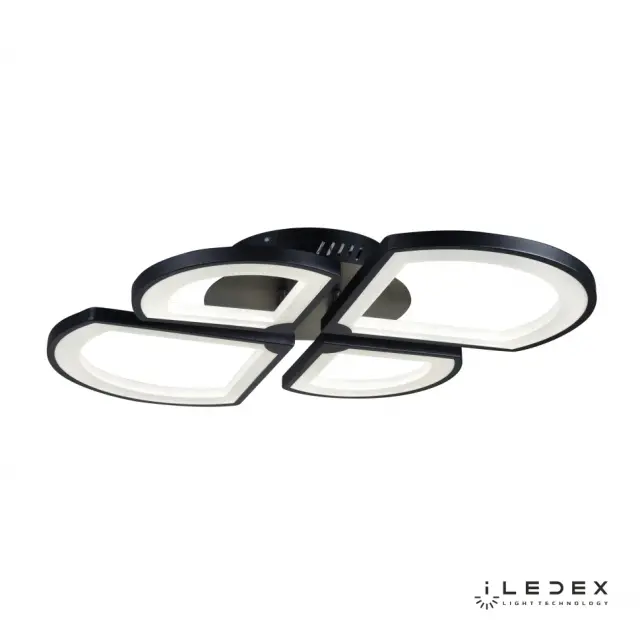 Люстра iLedex X024-4 BK RIVER — черный, ракурс 2