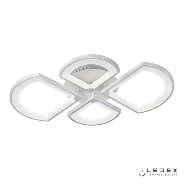 Люстра iLedex X024-4 WH RIVER — белый, ракурс 2