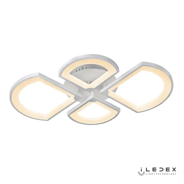 Люстра iLedex X024-4 WH RIVER — белый, ракурс 3