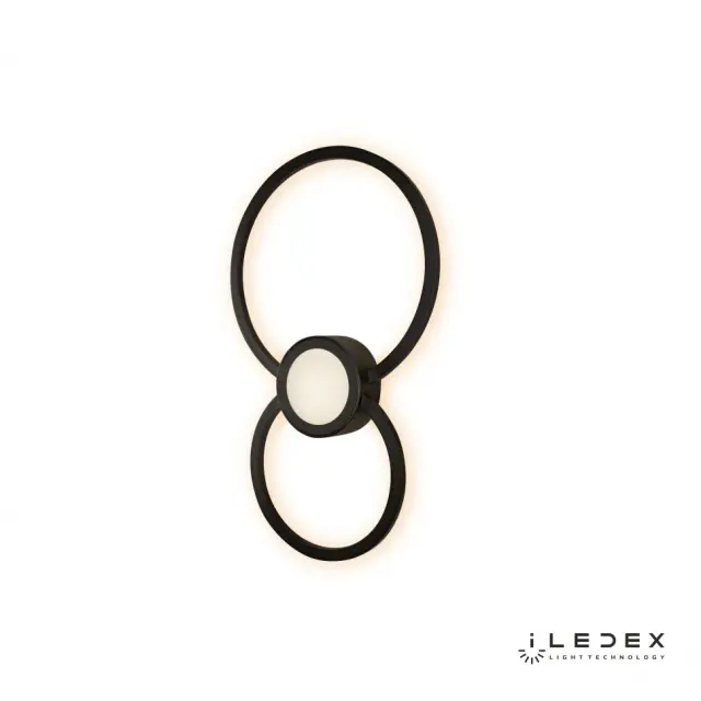 Бра iLedex X046124 24W 3000K BK GALAXY — черный, ракурс 3