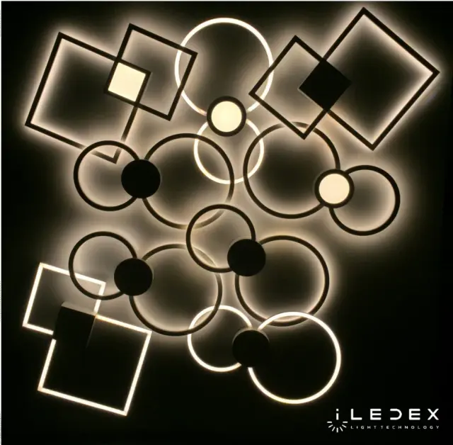 Бра iLedex X046124 24W 3000K BK GALAXY — черный, ракурс 4