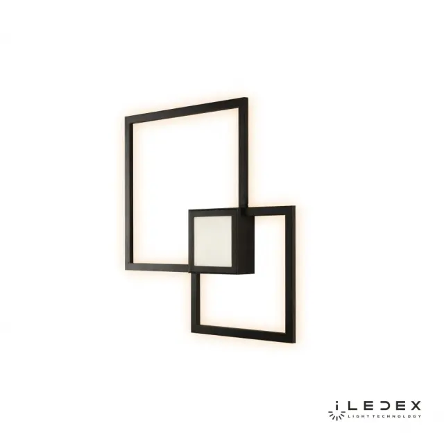Бра iLedex X046224 24W 3000K BK GALAXY — черный, ракурс 3