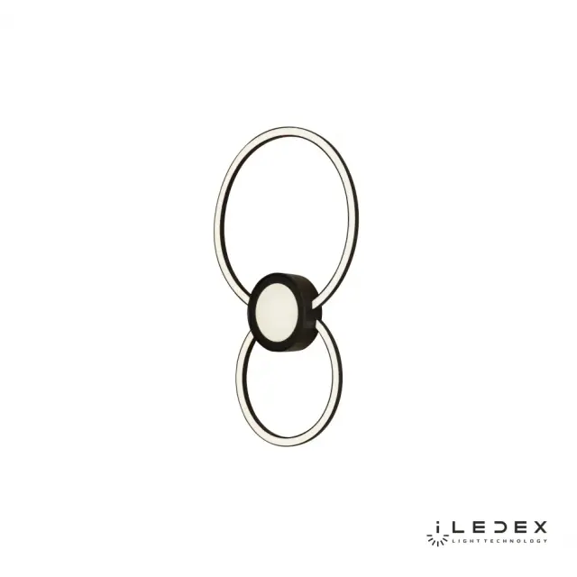 Бра iLedex X046324 24W 3000K BK GALAXY — черный, ракурс 2