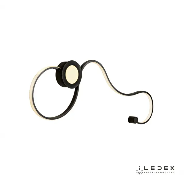 Бра iLedex X054216 BK LAUNCH — черный, ракурс 3