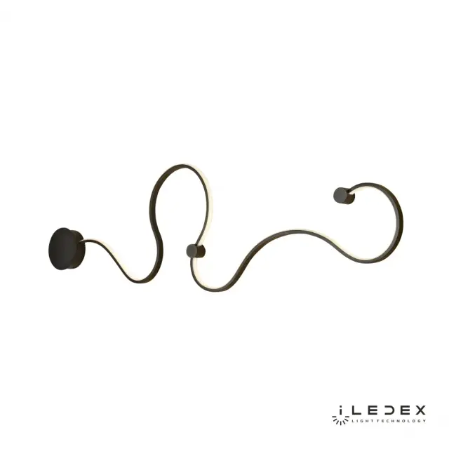 Бра iLedex X054316 BK LAUNCH — черный, ракурс 3