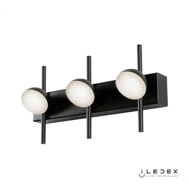 Бра iLedex X088209 9W BK INEFABLE — черный, ракурс 3
