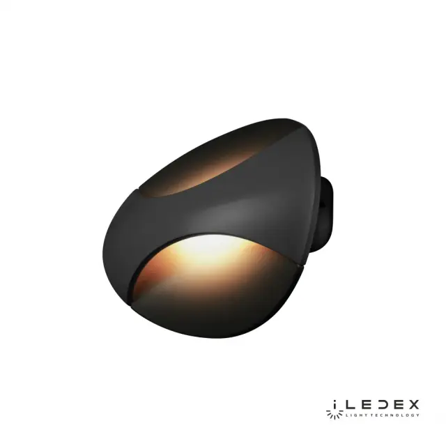 Бра iLedex ZD7151-6W BK FLUX — черный, ракурс 3