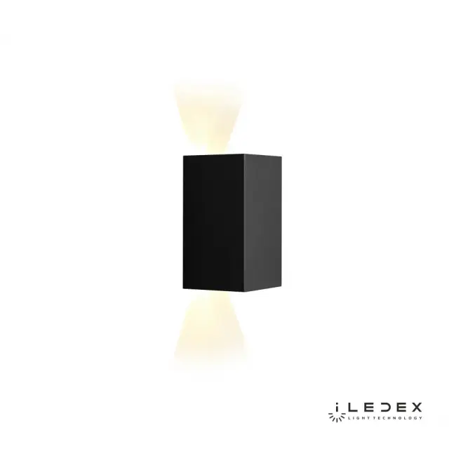 Бра iLedex ZD8160-12W BK DOUBLE — черный, ракурс 3
