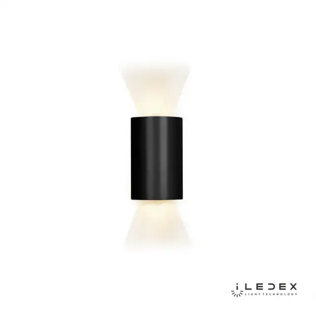 Бра iLedex ZD8161-12W BK DOUBLE — черный, ракурс 2