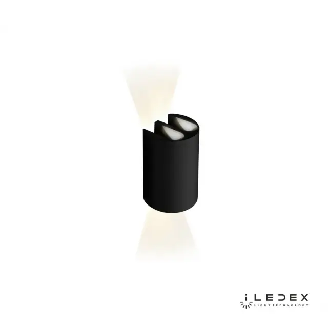 Бра iLedex ZD8161-12W BK DOUBLE — черный, ракурс 3