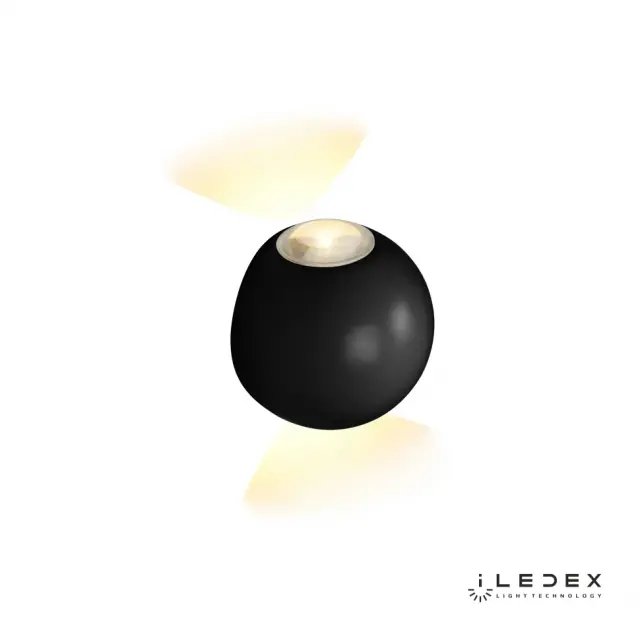 Бра iLedex ZD8168-6W BK RAINBOW — черный, ракурс 2