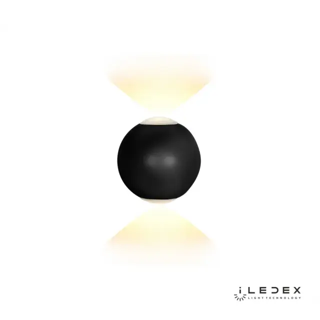 Бра iLedex ZD8168-6W BK RAINBOW — черный, ракурс 3