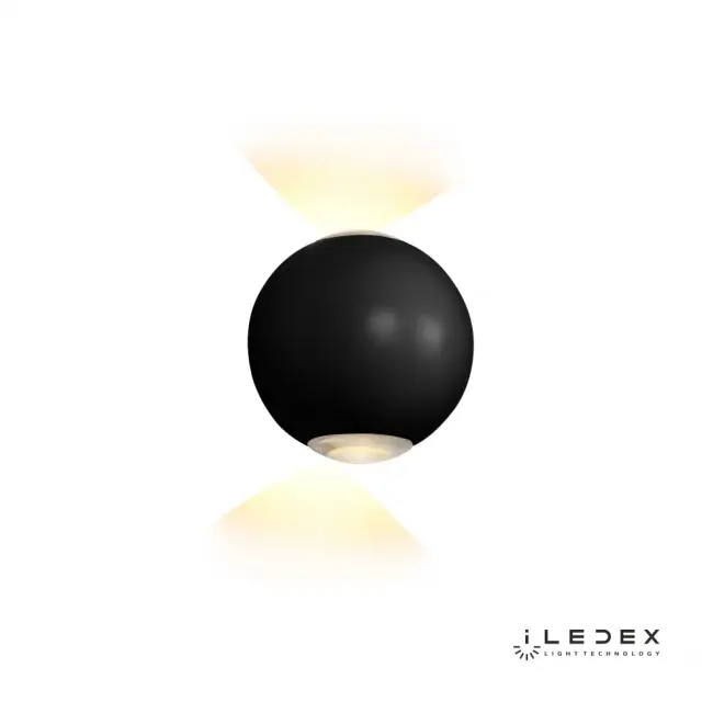 Бра iLedex ZD8168-6W BK RAINBOW — черный, ракурс 4