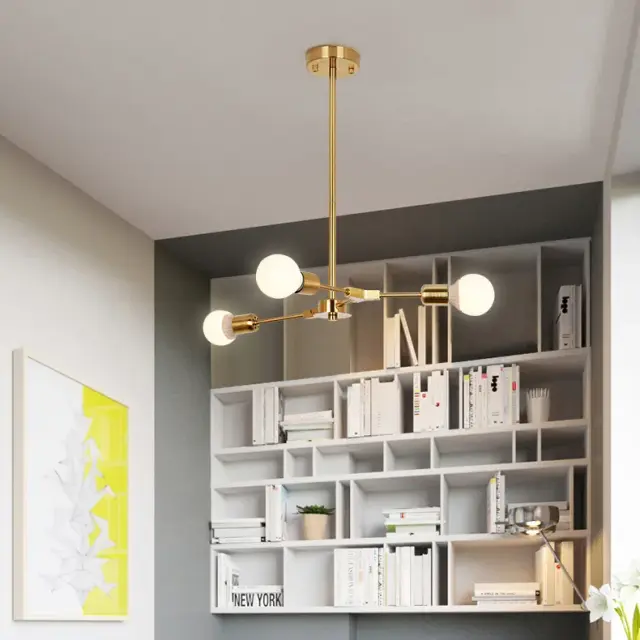 Люстра Imperium Loft 101722-26 LATE — латунь, ракурс 5