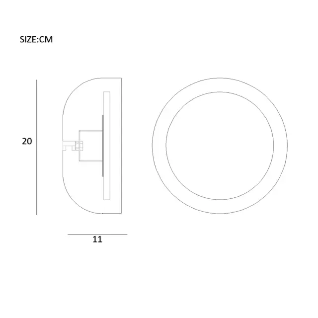 Бра Imperium Loft 101750-26 LOKE — красный, ракурс 3