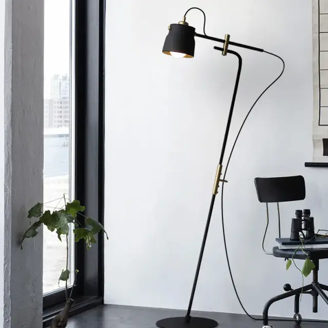 Торшер Imperium Loft 101955-26 RAM — черный, ракурс 30